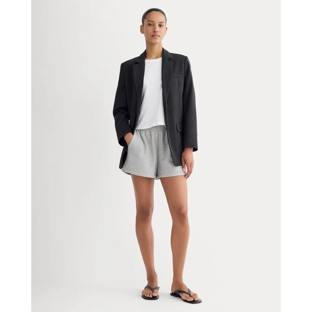 EVERLANE The Off Duty French Terry Sweat Short S Heather Gray Lounge EUC B79